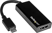 StarTech.com USB C to HDMI Adapter – Thunderbolt 3 Compatible – USB-C Adapter – USB Type C to HDMI Dongle Converter, Black