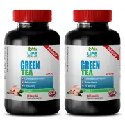 green tea leaves - GREEN TEA EXTRACT 300mg - liver health detox 2 Bottles