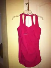 SLIMMING DRAPEY MIRACLESUIT SWIMSUIT BRIGHT RASPBERRY 10 or 12