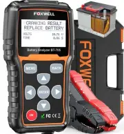 FOXWELL BT705 Car Battery Tester 12V 24V, Automotive 100-2000CCA Battery Load Te