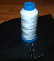 White Bonded UV polyester 92 thread for upholstery 4 ounces spool