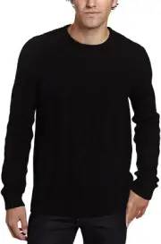 Calvin Klein Jeans Men’s Crew Neck Cable Sweater Black Size X-Large