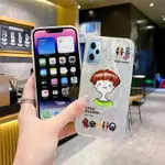 適用於REDMI NOTE12 REDMI NOTE12 4GPRETTY BOY半透明超薄防摔彩繪羽毛紗布手機軟殼