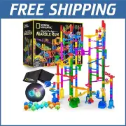 EDUCATIONAL Glow-in-the-Dark Marble Run Set - 250 Pieces with Storage Bag
