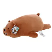 We Bare Bears Plush Toy Grab Doll Grizzly Panda Ice Bear 11 Inch 15 Inch Prone Black White 28 Cm