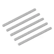 5Pcs M5-0.8x80mm Fully Threaded Rods, 304 Stainless Steel Thread Bar Studs