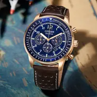 在飛比找PChome24h購物優惠-CITIZEN星辰 Chronograph系列 光動能三眼計