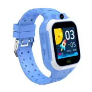 4G Smart Watch for Kids, GPS Tracker, IP67 Waterproof, 1.4 Inch Touch Screen, Smartwatch with 2-Way Voice Video Call, SOS School Mode, (Blue)