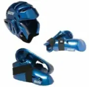 Lightning Blue Karate Taekwondo Sparring Gear Set Package Deal Child and Adult