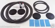 JBL 4344 - 15" Woofer & 10" Mid Foam Speaker Repair Kit w/ Shims & Dust Caps!