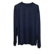 NWT Wilson ~ Men's Dark Blue Long Sleeve Compression Shirt ~ Size Large