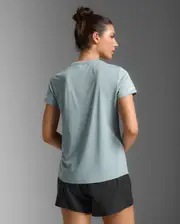 Aero Tee, 2XU, XS, Smoke Blue/White Reflective, Female