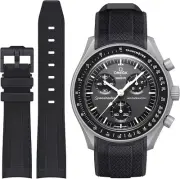 Strap for Omega x Swatch MoonSwatch Watch 20mm Soft Silicone Omega X Swatch Moon
