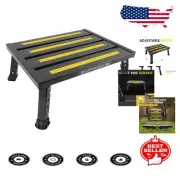 Multi-Purpose Adjustable Height RV Step Stool - Supports 1,000 lbs. Stability