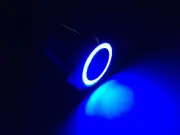 Pactrade Marine Car SS304 Blue LED 12V 5A Flush Light Auto ON-OFF Push Button