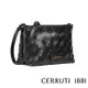 【Cerruti 1881】限量2折 頂級義大利小牛皮肩背包 CEBA05380M 全新專櫃展示品(黑色 贈原廠送禮提袋)