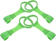 CRILSTYLEO Portable Baby Walking Assistant 2 Pairs Silicone Pull up Rings Playpen Accessories Support Baby's Walking Pull