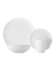 [Maxwell & Williams] White Basics Diamonds Dinner Set 16 Piece in White