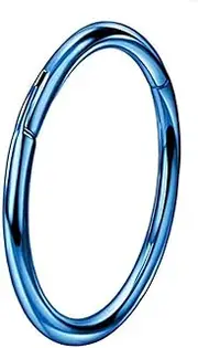 [PriceDumb] Nose Lip Ear Septum Surgical Steel Body Piercing Hinged Hoop Clicker Ring 6-10mm