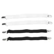2Pcs Sheet Grippers Straps Fasteners Hold Grips Elastic Clips Bedspread