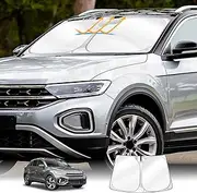 [X-CAR] Windscreen Sun Shade for Volkswagen T-ROC 2020-2025 Blocks UV Rays Foldable Custom Wind Screen Sun Visor Protector