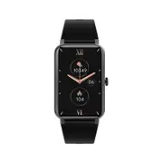 Sports Smart Watch Men Women 1.57inch Full Touch Fitness Tracker IP68 Waterproof Smartwatch For Huawei Xiaomi Phone - Silicone Black