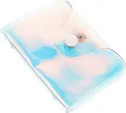 [FRCOLOR] Fashion Hologram Clear Organizer Bag Page Holographic Credit Holder for Travel Sports Shopping Transparent Design with Stylish Effect Versatile Hologram Pack