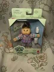 Cabbage Patch Kids NIB 5” Mini Doll, Brown Curly Hair Violet Eyes