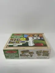 Melissa And Doug Wooden Jigsaw Puzzle In A Box Pets 4, 12-Piece Puzzles