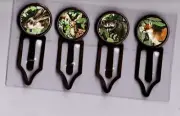 Graphic45 WOODLAND FRIENDS #103 Antique Copper (4) Metal Clips HANDMADE
