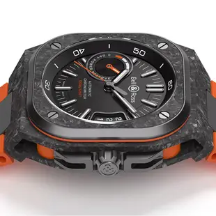 Bell&Ross BR-X5 CARBON ORANGE 3日鍊機械腕錶-41mm BRX5R-BO-TC/SRB