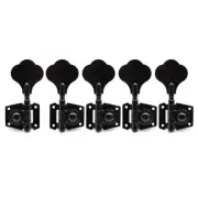 4R1L Vintage Open Style 5-Strings Bass Tuning Pegs Tuners Machines Heads Black
