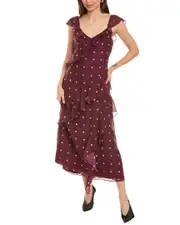 Jason Wu Paint Dot Silk Maxi Dress