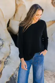 Wool Cashmere Relaxed V Neck Jumper--NBIRD-125