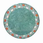 2' Green Center Coffee Round Marble Table Top Inlay Malachite Room Decor k1