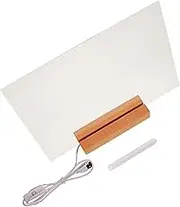 jojofuny Transparent Acrylic Note Board Clear Dry Erase Writing Board for Office Home Students Lightweight Portable Memo Board with Chic Design for Inspirational Notes and Reminders