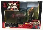 STAR WARS Episode I GUNGAN ASSAULT CANNON w/ Jar Jar Binks 3.75" NEW 1999 TPM