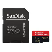 SanDisk Extreme Pro 1TB 160MB/s Micro SDXC Memory Card with Adapter V30 U3 C10