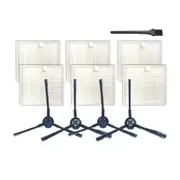 XI284 2 Pair I258 Side Brushes + 6 PCS I206 Filters + G101 Small Black Brush for ILIFE V8S