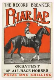 Horse racing PHARLAP POSTER,CHEAPEST,GREAT FEEDBACKS VINTAGE,MELBOURNE CUP 1