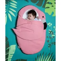 在飛比找森森購物網優惠-西班牙BabyBites鯊魚咬一口嬰幼兒多功能睡袋-紅鶴造型