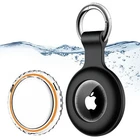 1 Pack,IPX8 Waterproof Airtag Holder [PC+Silicone] with Air Tag Keychain for ...