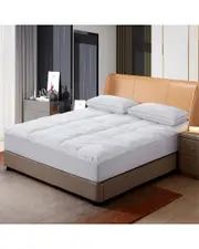 Royal Velvet 233 Thread Count 5in Feather Bed with Cotton Cover