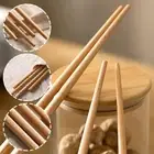1Pair Kitchen Cooking Chopsticks Wooden Long Chop Sticks Reusable C9R1