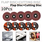 10Pcs 3 Inch Flap Disc Sanding Grinding Disc Wheel For Metal Rust Removal Tool
