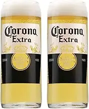 2 x Pint Glass Original Corona Extra Beer Glasses