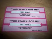 2 Kinks You Really Got Me / Attitude Jukebox Title Strips