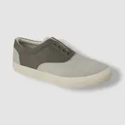 Sun + Stone Men's Gray Trey Canvas Slip-On Shoes Size 10.5M