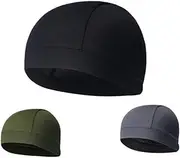 [WOFASHPURET] Quick Dry Cycling Cap for Men Workout Headband Running Beanie Headbands for Men (Dark)