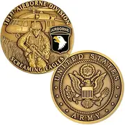 U.S. Army 101st Airborne Division Screaming Eagles Challenge Coin
